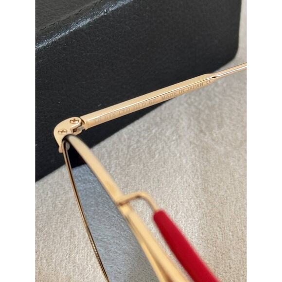 Thom Browne Titanium Aviator Pilot Frame Mirrored Gold Sunglasses - Picture 5 of 12